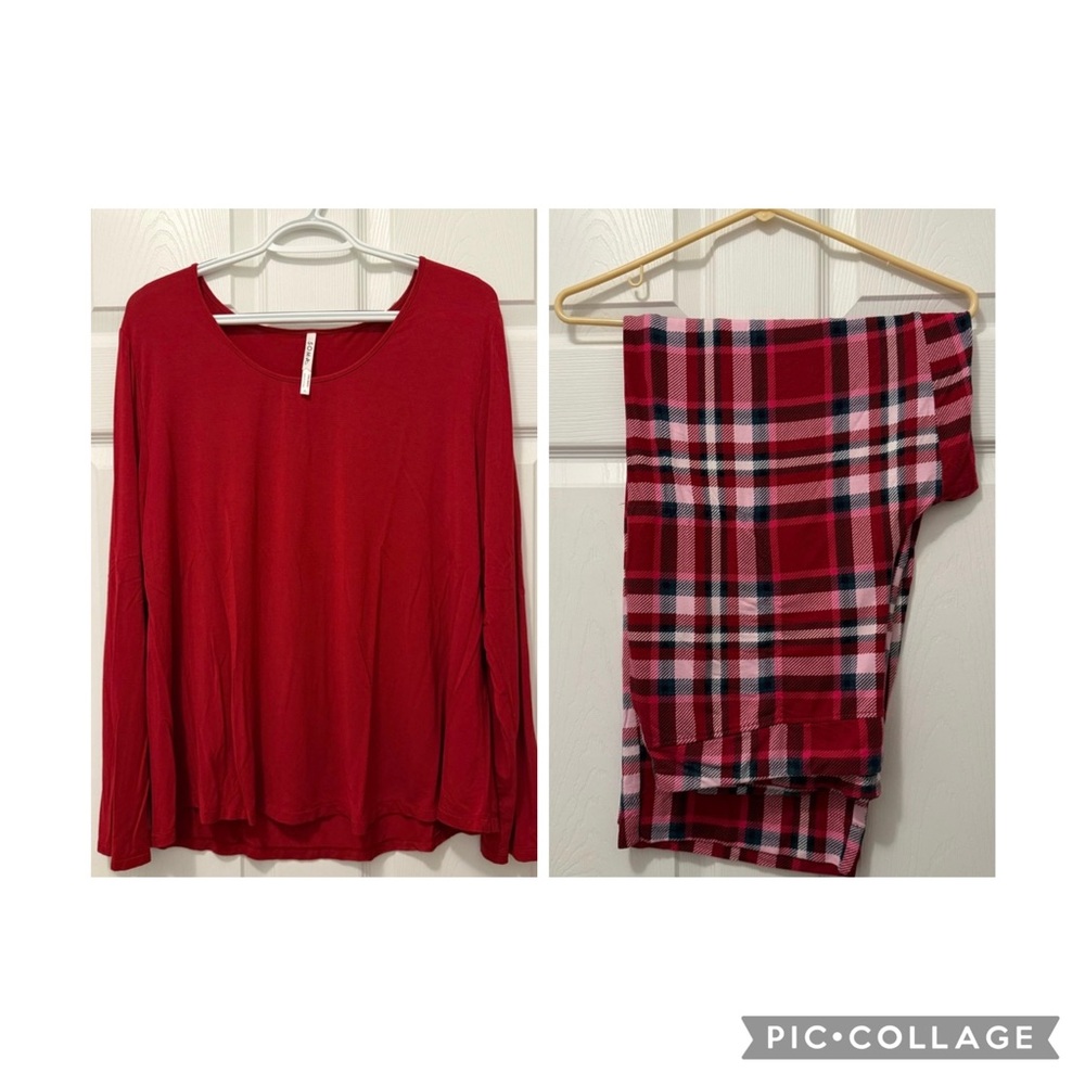 Soma Red Plaid Pajamas
